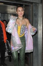 MILEY CYRUS Leaves Boardline Club in London 12/07/2018