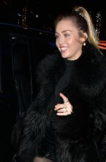 MILEY CYRUS Night Out in London 12/07/2018
