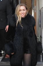 MILEY CYRUS Night Out in London 12/07/2018