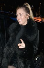 MILEY CYRUS Night Out in London 12/07/2018