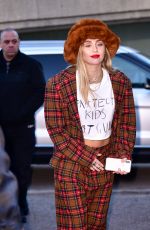 MILEY CYRUS Out and About in New Jersey 12/10/2018