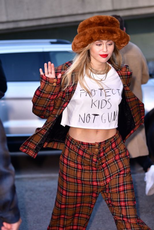 MILEY CYRUS Out and About in New Jersey 12/10/2018