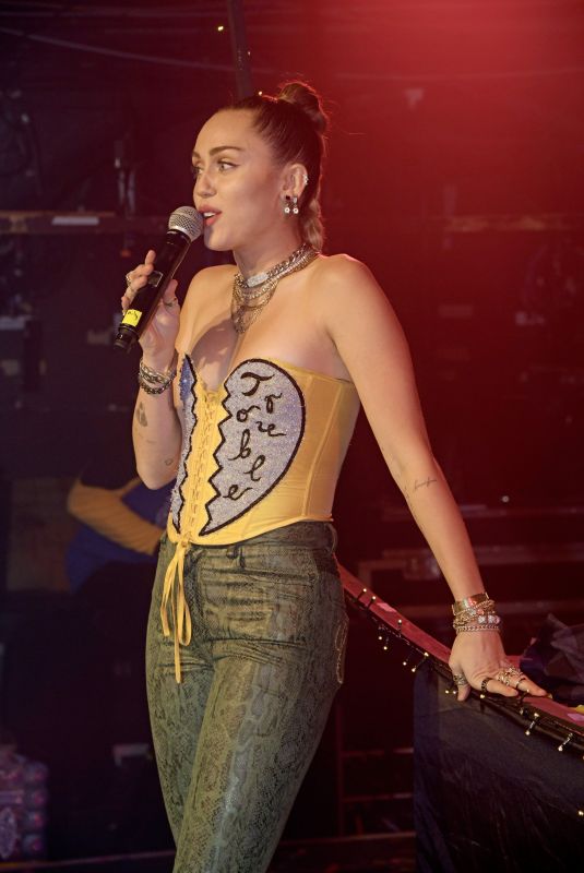 MILEY CYRUS Performs at G-A-N Night Club in London 12/07/2018