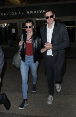 MILLA JOVOVICH and Paul W. S. Anderson Night Out in Los Angeles 12/21/2018