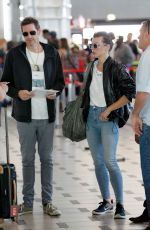 MILLA JOVOVICH and Paul W.S. Anderson at Cape Town International Airport 12/15/2018