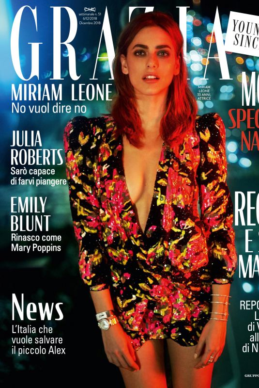 MIRIAM LEONE in Grazia Magazine, Italy December 2018