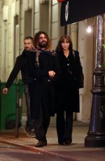 MONICA BELLUCCI and Nicolas Lefebvre Out in Paris 12/11/2018