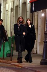 MONICA BELLUCCI and Nicolas Lefebvre Out in Paris 12/11/2018