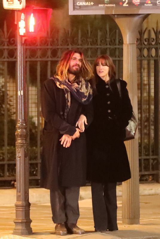 MONICA BELLUCCI and Nicolas Lefebvre Out in Paris 12/11/2018