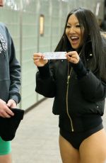 ASA AKIRA Participates in No Pants Subway Day in New York 01/07/2018