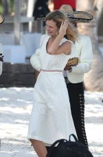 NADINE LEOPOLD on the Set of a Photoshoot in Tulum 12/14/2018