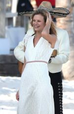 NADINE LEOPOLD on the Set of a Photoshoot in Tulum 12/14/2018