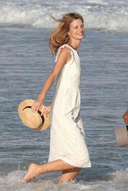 NADINE LEOPOLD on the Set of a Photoshoot in Tulum 12/14/2018