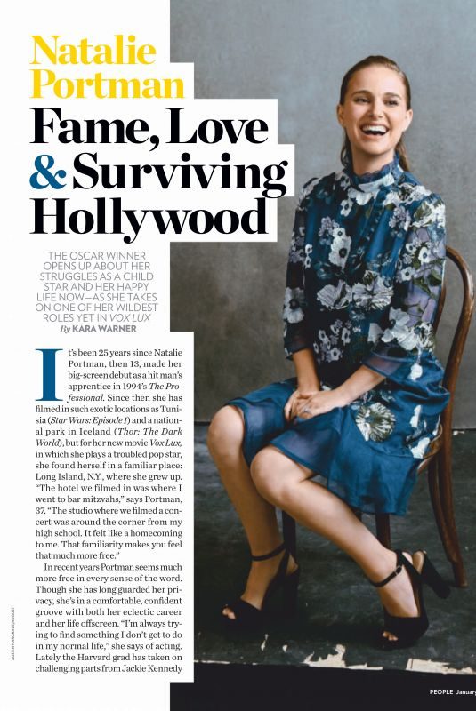 NATALIE PORTMAN in People Magazine, January 2019