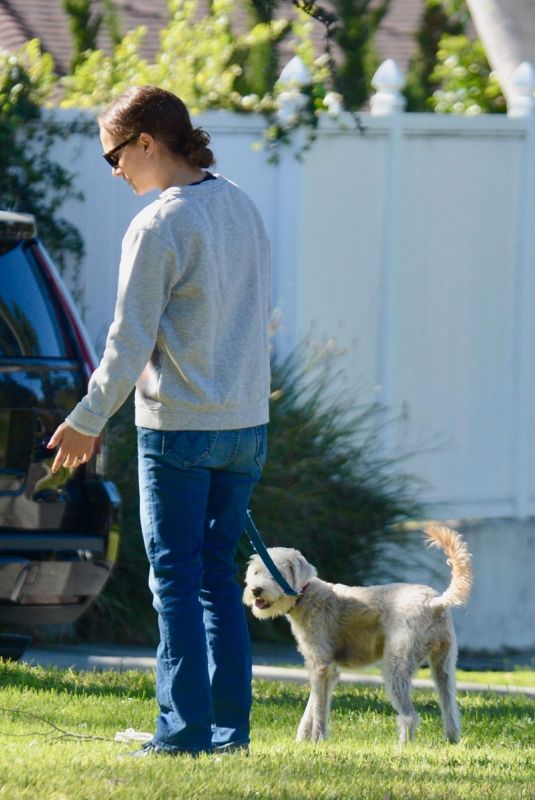 NATALIE PORTMAN Out with Her Dog in Los Feliz 12/27/2018