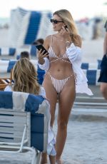 NATASHA OAKLEY in Bikini at a Beach in Miami 12/07/2018