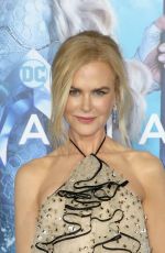 NICOLE KIDMAN at Aquaman Premiere in Hollywood 12/12/2018