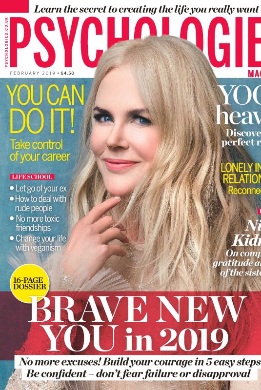 NICOLE KIDMAN in Psychologies Magazine, UK February 2019