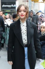 OLIVIA COOKE Arrives at AOL Build in New York 12/12/2018