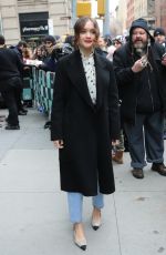 OLIVIA COOKE Arrives at AOL Build in New York 12/12/2018