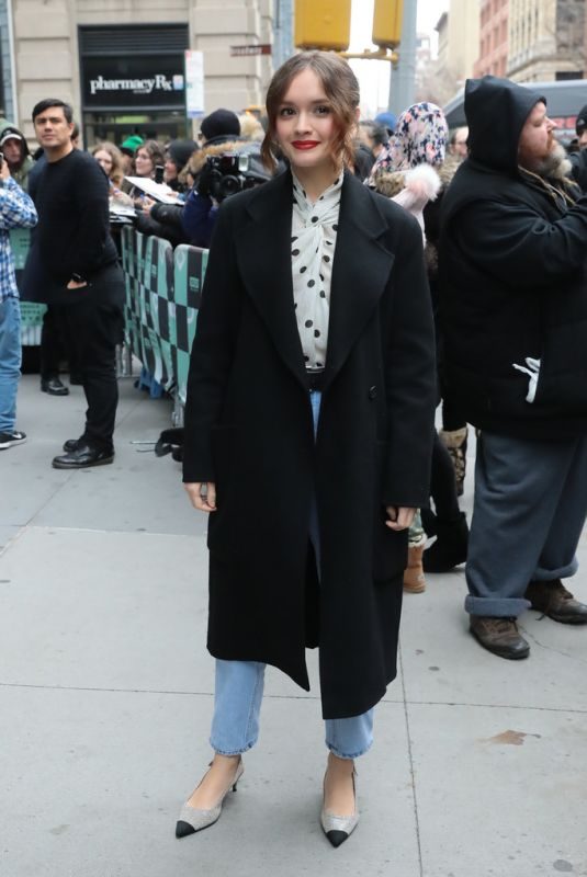 OLIVIA COOKE Arrives at AOL Build in New York 12/12/2018