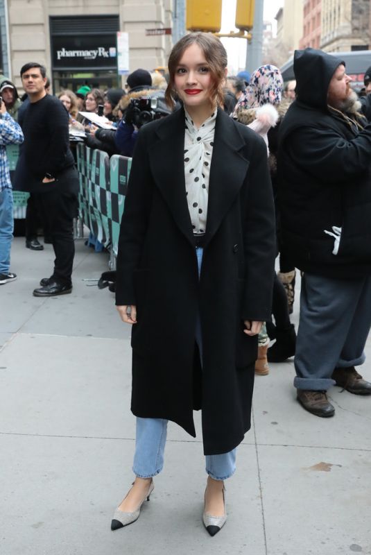 OLIVIA COOKE Arrives at AOL Build in New York 12/12/2018