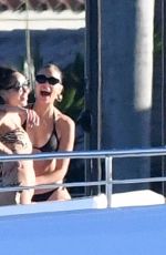 OLIVIA CULPO and CARA SANTANA in Bikiis at a Yacht in Miami 12/30/2018