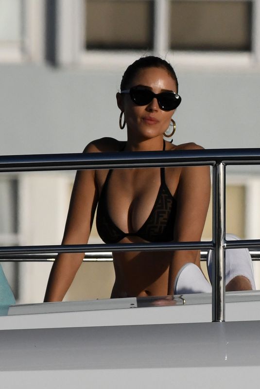 OLIVIA CULPO in Bikini at a Yacht in Miami 12/30/2018