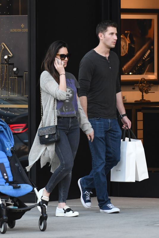 OLIVIA MUNN and Tucker Roberts Out Shopping in Beverly Hills 12/16/2018