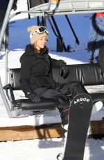 PARIS HILTON and SOFIA RICHIE Out at Slopes in Aspen 12/29/2018