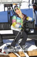 PARIS HILTON and SOFIA RICHIE Out at Slopes in Aspen 12/29/2018
