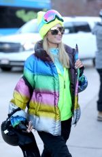 PARIS HILTON and SOFIA RICHIE Out at Slopes in Aspen 12/29/2018