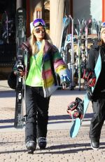 PARIS HILTON and SOFIA RICHIE Out at Slopes in Aspen 12/29/2018
