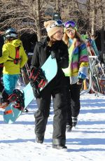PARIS HILTON and SOFIA RICHIE Out at Slopes in Aspen 12/29/2018