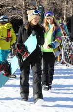 PARIS HILTON and SOFIA RICHIE Out at Slopes in Aspen 12/29/2018