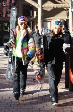 PARIS HILTON and SOFIA RICHIE Out at Slopes in Aspen 12/29/2018