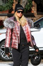 PARIS HILTON Out and About in Aspen 12/29/2018