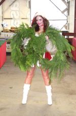 PHOEBE PRICE Dressed Like Santa at a Christmas Tree Farm 12/14/2018