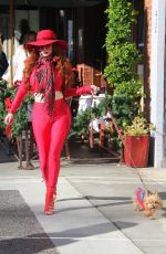 PHOEBE PRICE Out with Her Dog in Beverly Hills 11/30/2018