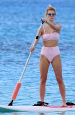 PIXIE GELDOF in Bikni Paddle Boarding in Barbados 12/07/2018