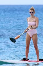 PIXIE GELDOF in Bikni Paddle Boarding in Barbados 12/07/2018