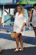 Pregnant CLAIRE HOLT and Andrew Joblon Out in Miami 12/08/2018