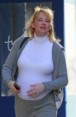 Pregnant HALEY BENNETT Out and About in New York 12/19/2018