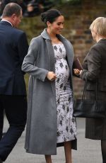 Pregnant MEGHAN MARKLE at Brinsworth House in Isleworth 12/18/2018