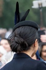 Pregnant MEGHAN MARKLE at Christmas Day Church Service in King