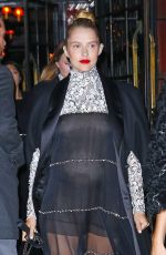 Pregnant TERESA PALMER Heading to Chanel Metiers D