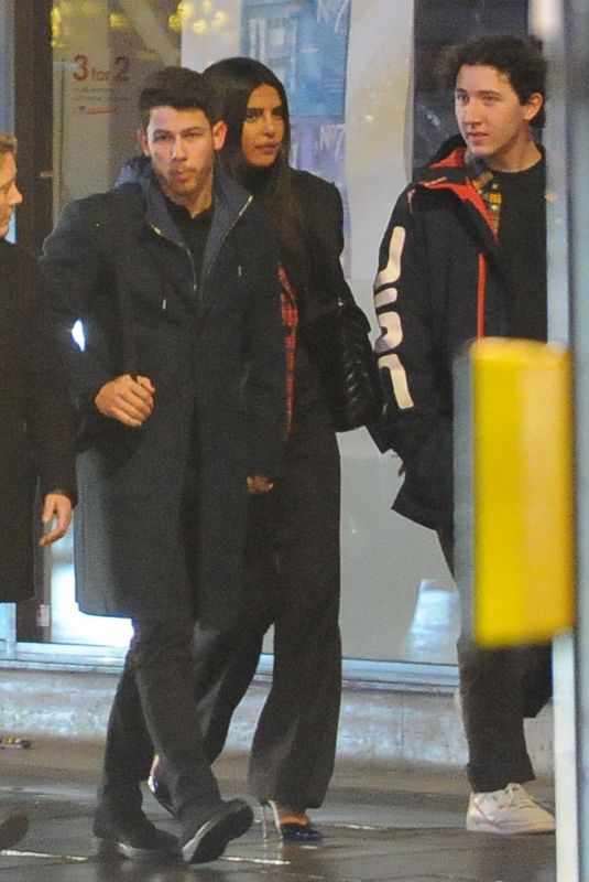 PRIYANKA CHOPRA and Nick and Frankie Jonas at Ritz Casino in London 12/27/2018
