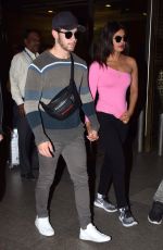 PRIYANKA CHOPRA and Nick Jonas Arrives at Airport in Mumbai 12/12/2018