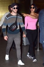 PRIYANKA CHOPRA and Nick Jonas Arrives at Airport in Mumbai 12/12/2018