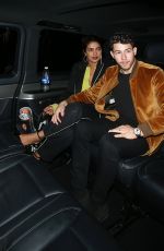 PRIYANKA CHOPRA and Nick Jonas at Delaunay Restaurant in London 12/22/2018